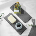 Razborci 2PCS Bathroom Trays, Water Absorbing Diatomite Stone Quick Drying Mat by Razborci