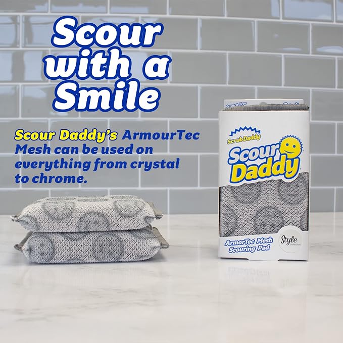 Scrub Daddy Scour Daddy Style, Scourers Non Scratch Scrubbing Sponge, Scouring - Image 2