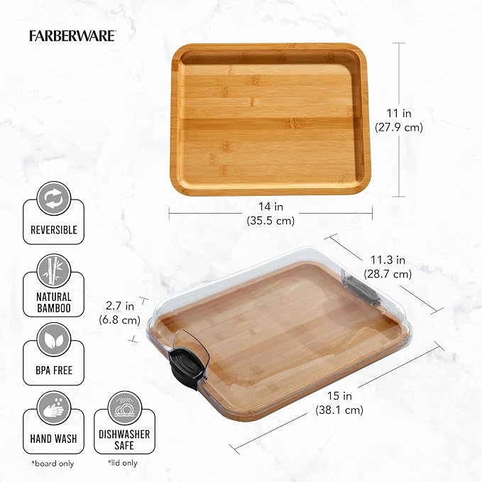 Farberware Build-A-Board Bamboo Cutting Board - Image 6