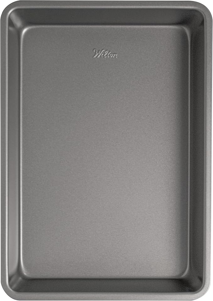 Wilton Silver Non Stick Oblong Cake Pan, Made without PFAS, Durable Steel - Image 4