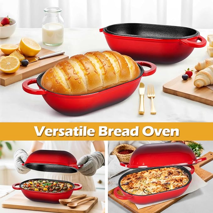 Homikit Enameled Cast Iron Dutch Oven - Image 8