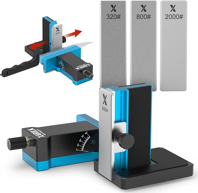 Upgraded Rolling Knife Sharpener Kit – Adjustable 10 – 40°, Removable Diamond by XARILK_OFFICIAL