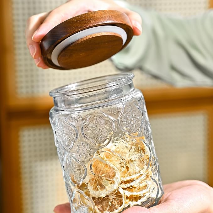 Adodeen 3-Pack 32oz Glass Jar - Image 4