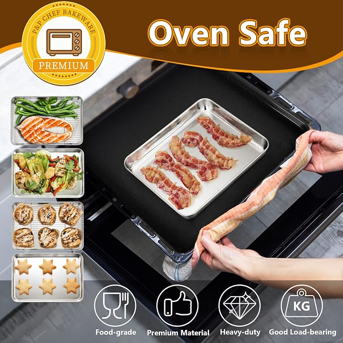 P&P CHEF 10.4 Inch Baking Sheet Pan - Image 6