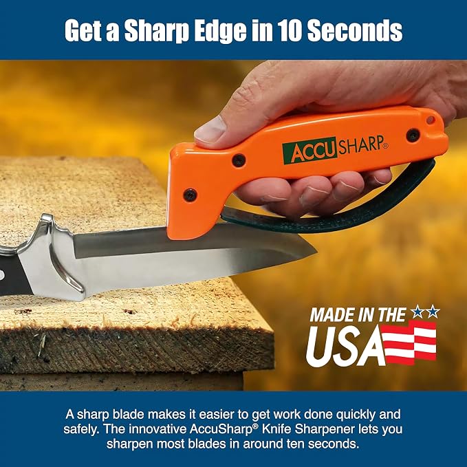 AccuSharp Knife Sharpener, Ergonomic Comfortable Handle, Compact & Easy to Use - Image 7