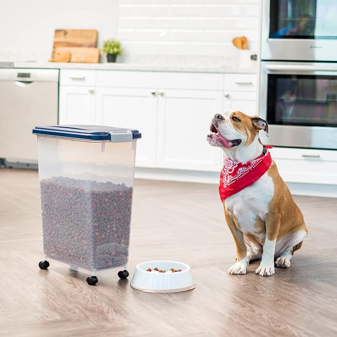 IRIS USA Dog Food Storage Container 38 lb, Airtight Large Pet Food Storage Bin - Image 5