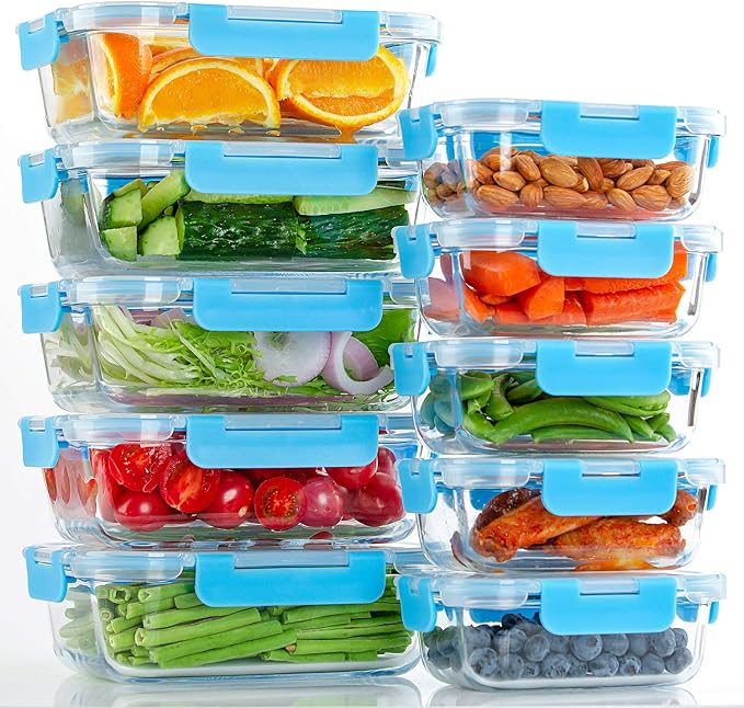 C CREST Glass Meal Prep Containers, Glass Food Storage Containers - Image 8