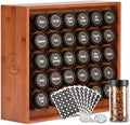 AllSpice Spice Rack Organizer, 525 Unique Labels, Countertop or Wall Mount by AllSpice