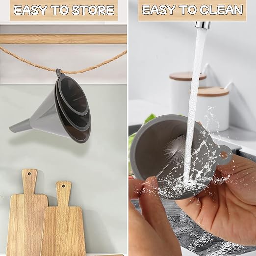Plastic Kitchen Funnel Set of 3 - Image 5