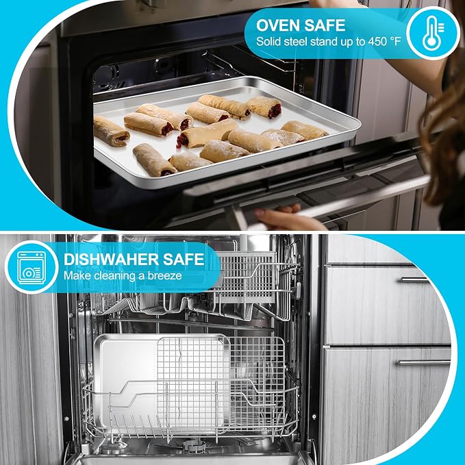 E-far Stainless Steel Baking Sheet - Image 4