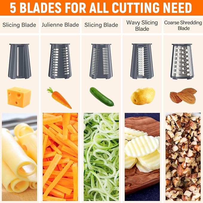 Rotary Cheese Grater Hand Crank - Image 2
