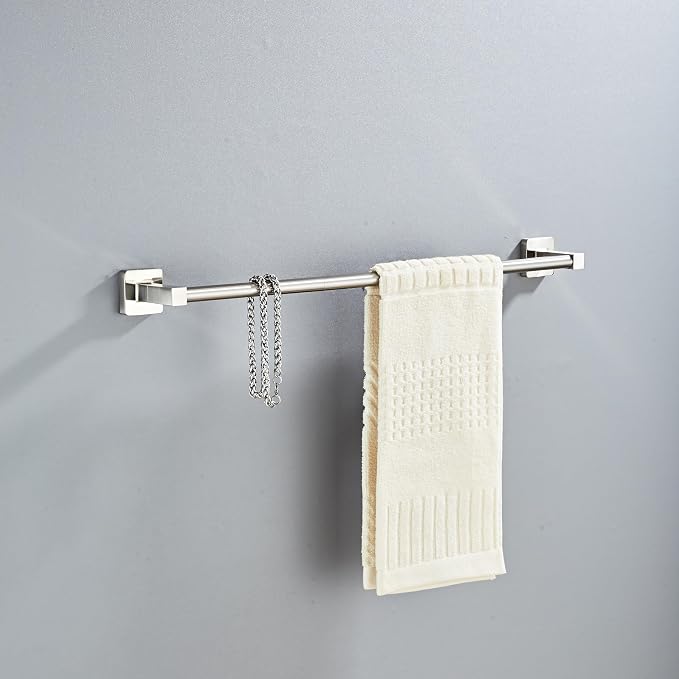Brushed Nickel Bathroom Hardware Set 4 Pieces, Bathroom Accessories Set - Image 2
