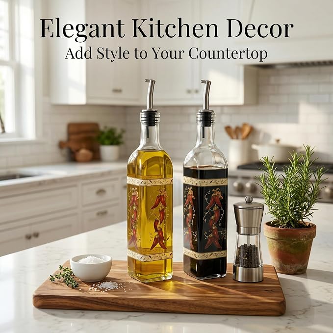 Topadorn 17 oz Olive Oil Dispenser Bottle Set - Image 3
