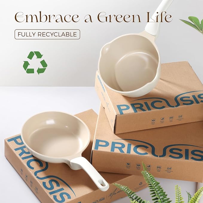 PRICUSIS Ceramic Nonstick Saucepan - Image 9