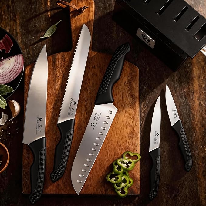 imarku 14-Piece Premium Knife Block Set, High-Carbon Stainless Steel Knives - Image 4