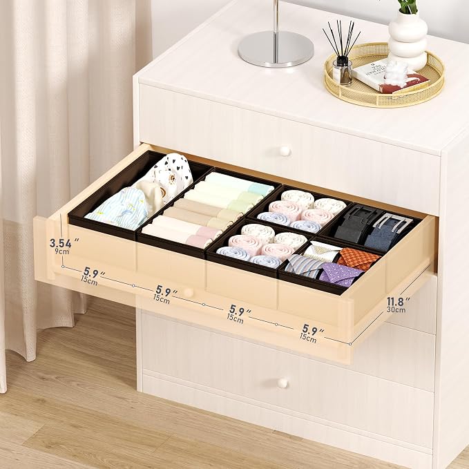 DIMJ Drawer Organizer Clothes - Image 3