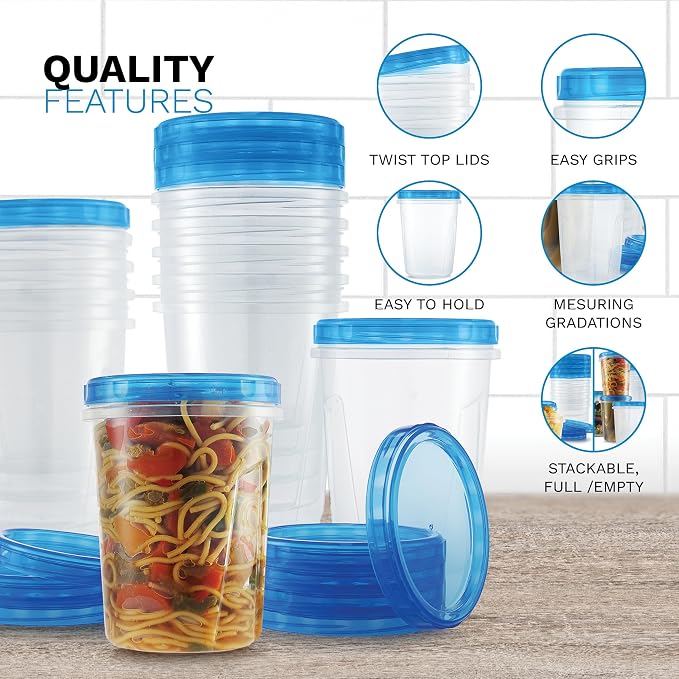 Tafura 6 Pack Leakproof Freezer Containers - Image 5