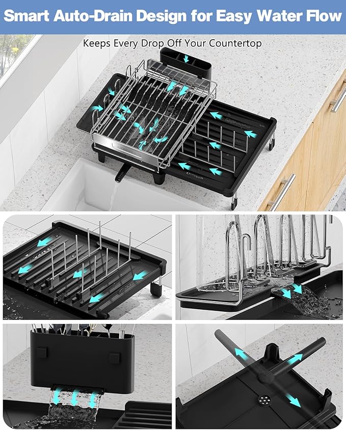 Expandable Dish Drying Rack, Dish Racks - Image 3