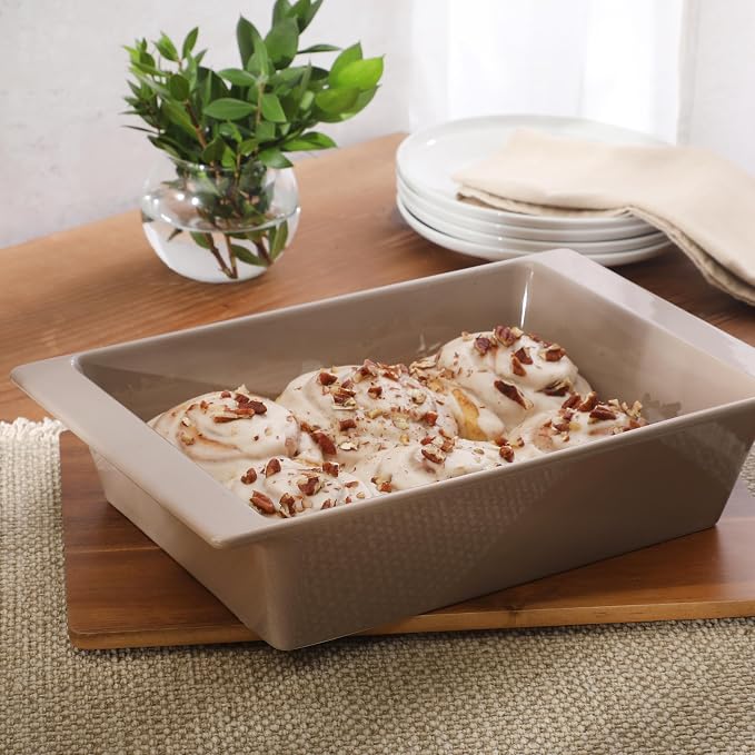 Gibson Elite 2.75-Quart 13.5" x 8.5" Stoneware Baking Dish - Image 4