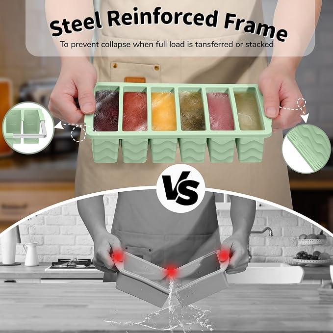 2-Pack Silicone Freezer Trays - Image 3