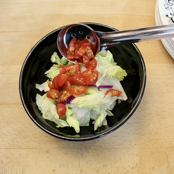 1 Ounce Slotted Stainless Steel Portion Control Ladle Spoon - Image 7