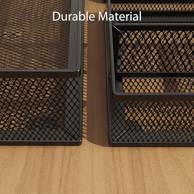 Desk Drawer Organizer Set, Paper Organizer Letter Tray - Image 4