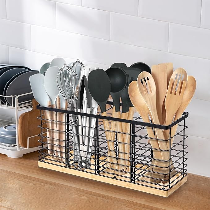 Suli Extra Large Kitchen Utensil Holder Countertop - Image 7
