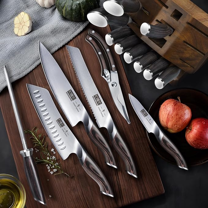 HOSHANHO 16-Piece Knife Set, Japanese High Carbon Stainless Steel Kitchen Knife - Image 7