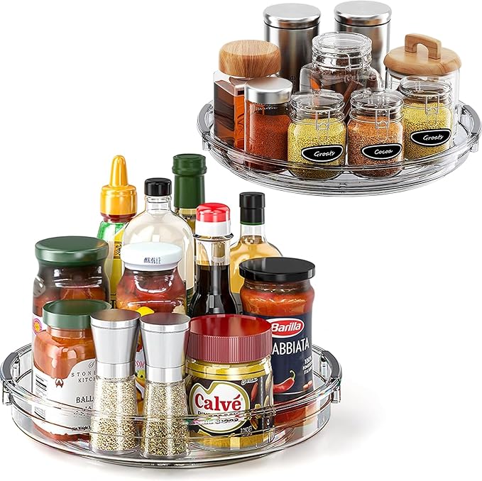 LAMU 2 Pack Lazy Susan Turntable Organizer by YourHome-OrganizationHelper
