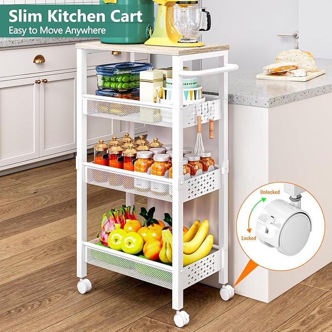 Vivihomety Utility Slim Storage Cart - Image 2