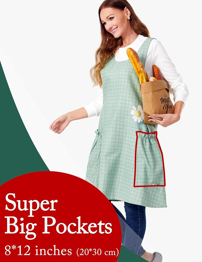 Cozy Adjustable Cross Back Aprons - Image 2