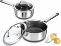 Hybrid Nonstick Saucepan Set of 2 by Unknown