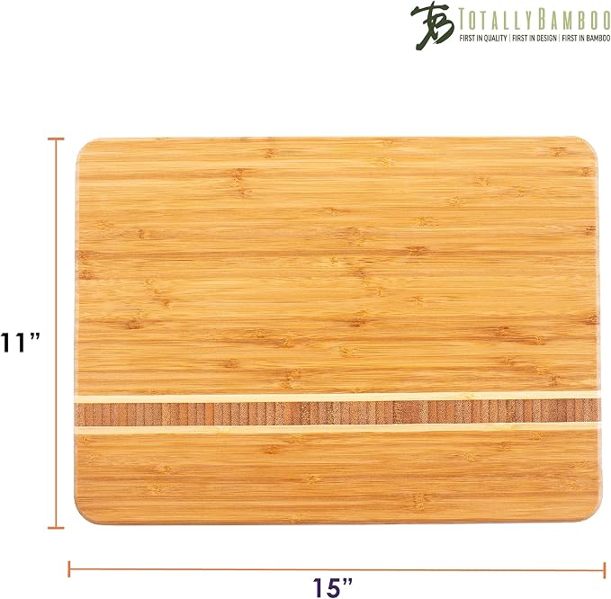 Totally Bamboo Martinique Bamboo Serving and Cutting Board - Image 5