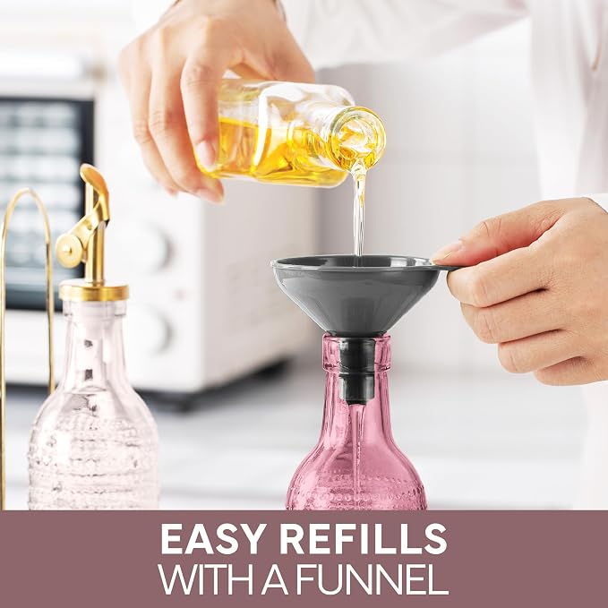 COOK WITH COLOR Glass Olive Oil Bottle Dispenser - Image 8