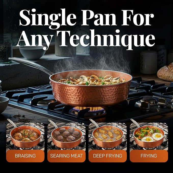 GOTHAM STEEL 4 Qt Saute Pan - Image 3