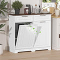 Double 10 Gallon Tilt Out Trash Can Cabinet by JMHDYG