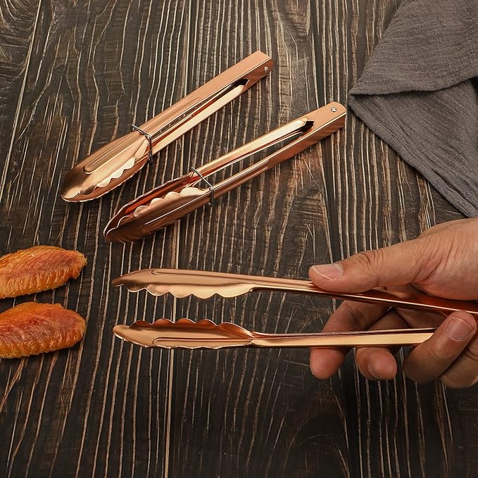 MSY BIGSUNNY 9 Inch Kitchen Food Tongs - Image 3