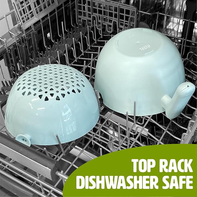 Tasty 2-in-1 Swing Bowl Colander, Built-In Strainer Basket - Image 7