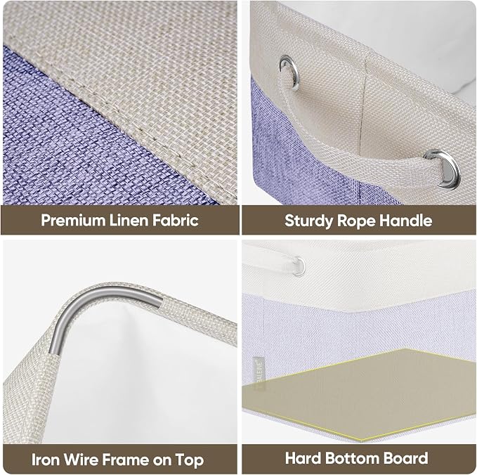 BALEINE 4 Pack Fabric Closet Storage Bins - Image 8