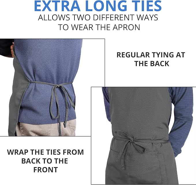 Utopia Kitchen 2 Pack Bib Apron, Adjustable - Image 6