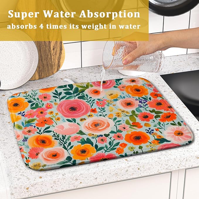 Spiral Flower Dish Drying Pad - Image 7