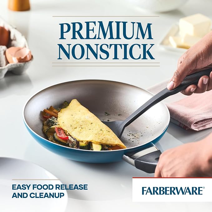 Farberware 20361 Dishwasher Safe Nonstick Cookware Set / Pots and Pans Set - Image 3