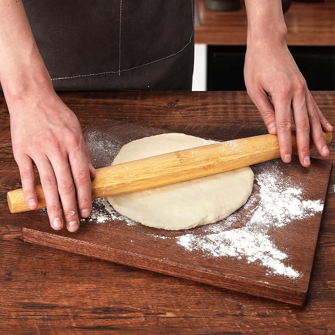 Classic French Rolling Pins Bamboo Wooden Rolling Pin - Image 3