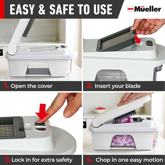 Mueller Pro-Series All-in-One, 12 Blade Mandoline Slicer - Image 7