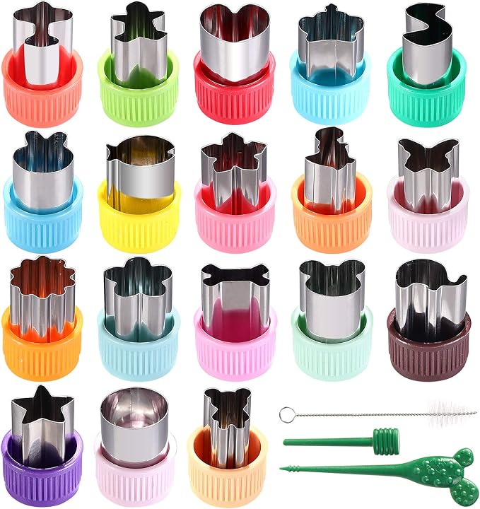 Vegetable Cutter Shapes Set Mini Sizes Cookie Cutters Set Fruit Cookie Pastry - Image 2