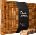 Kikcoin Extra Large Bamboo Cutting Boards, Chopping Boards by Kikcoin