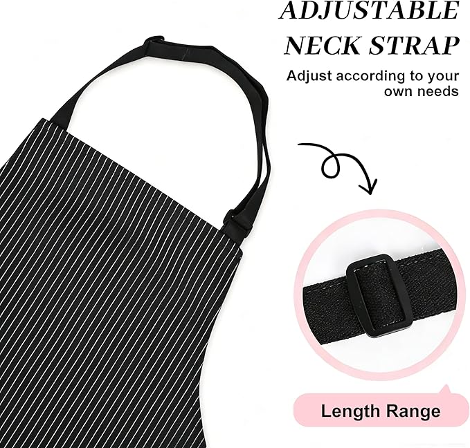2Pack Adjustable Kitchen Apron for Women Men - Image 5
