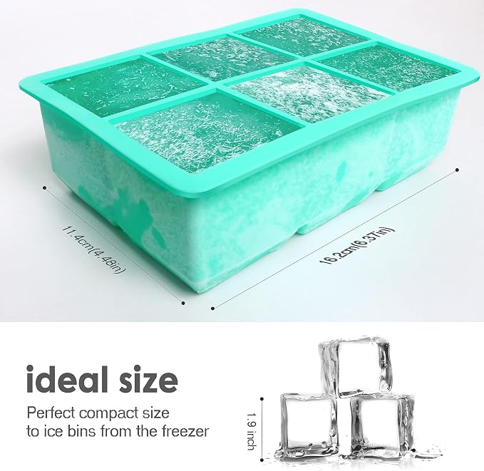 Excnorm Silicone Ice Cube Trays 3 Pack - Image 3