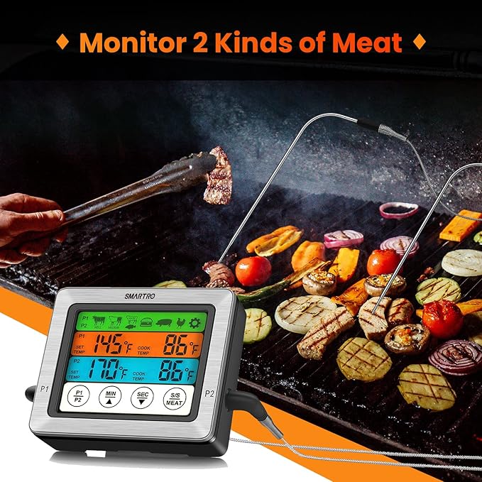 SMARTRO ST54 Dual Probe Digital Meat Thermometer - Image 2