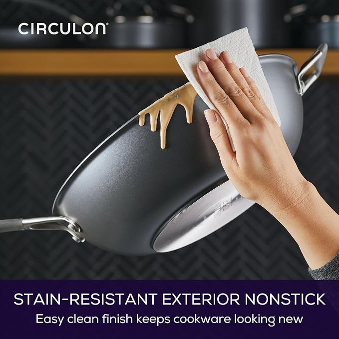Circulon A1 Series with ScratchDefense Nonstick Induction Cookware Stir Fry Pan - Image 5